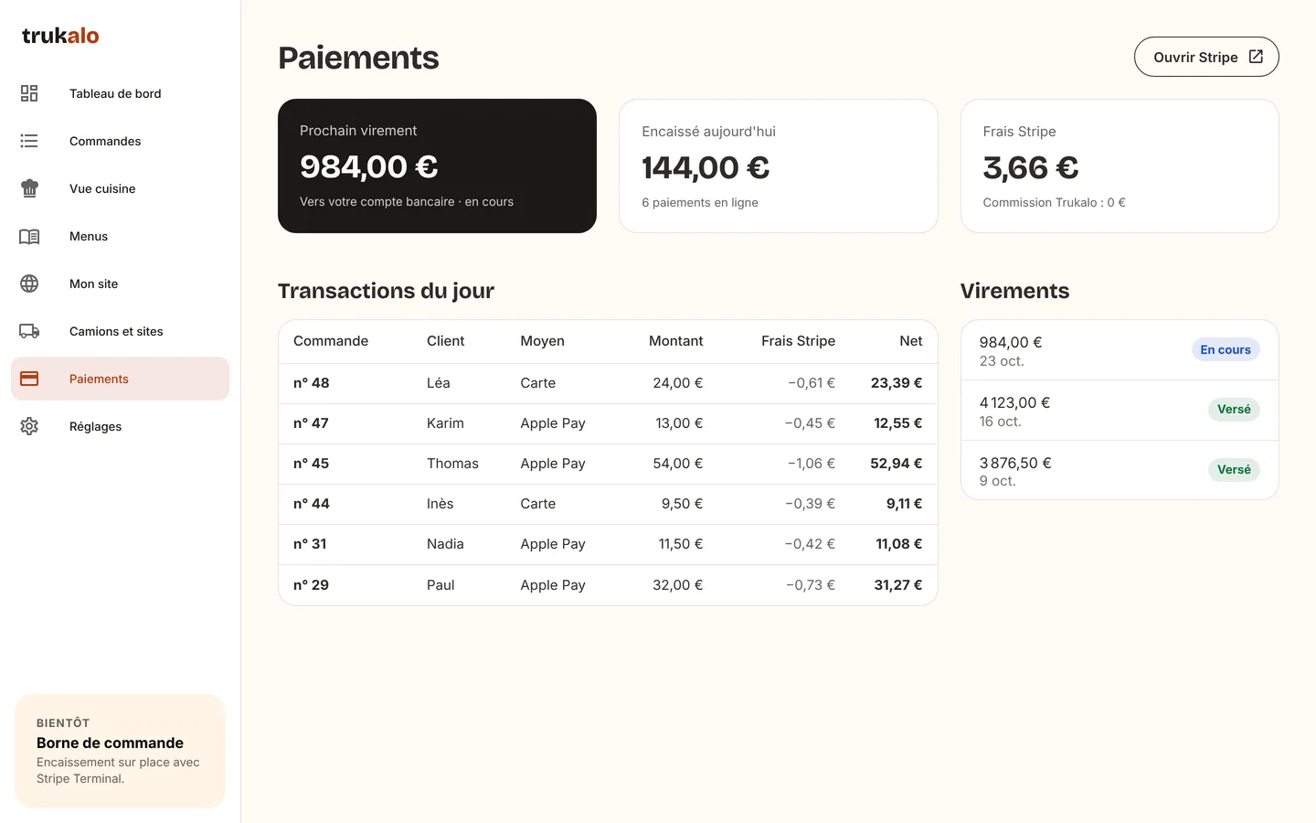 Paiements Trukalo